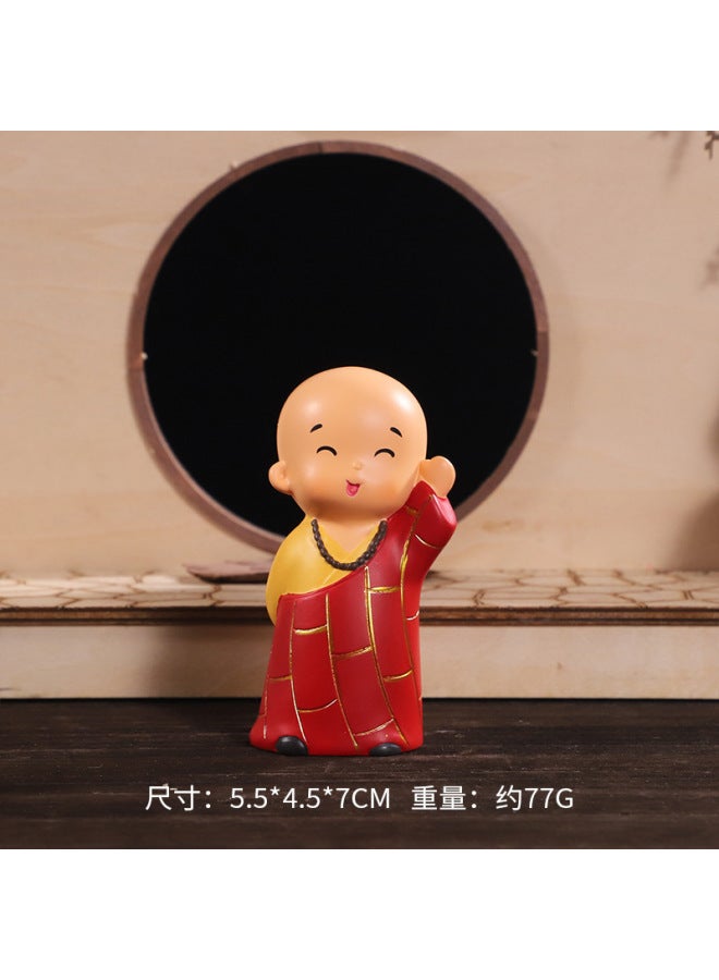 Small Maitreya Recliner Ornaments Cute Decorations Direct Cute Fun Creative Hand Monk Series National Style New