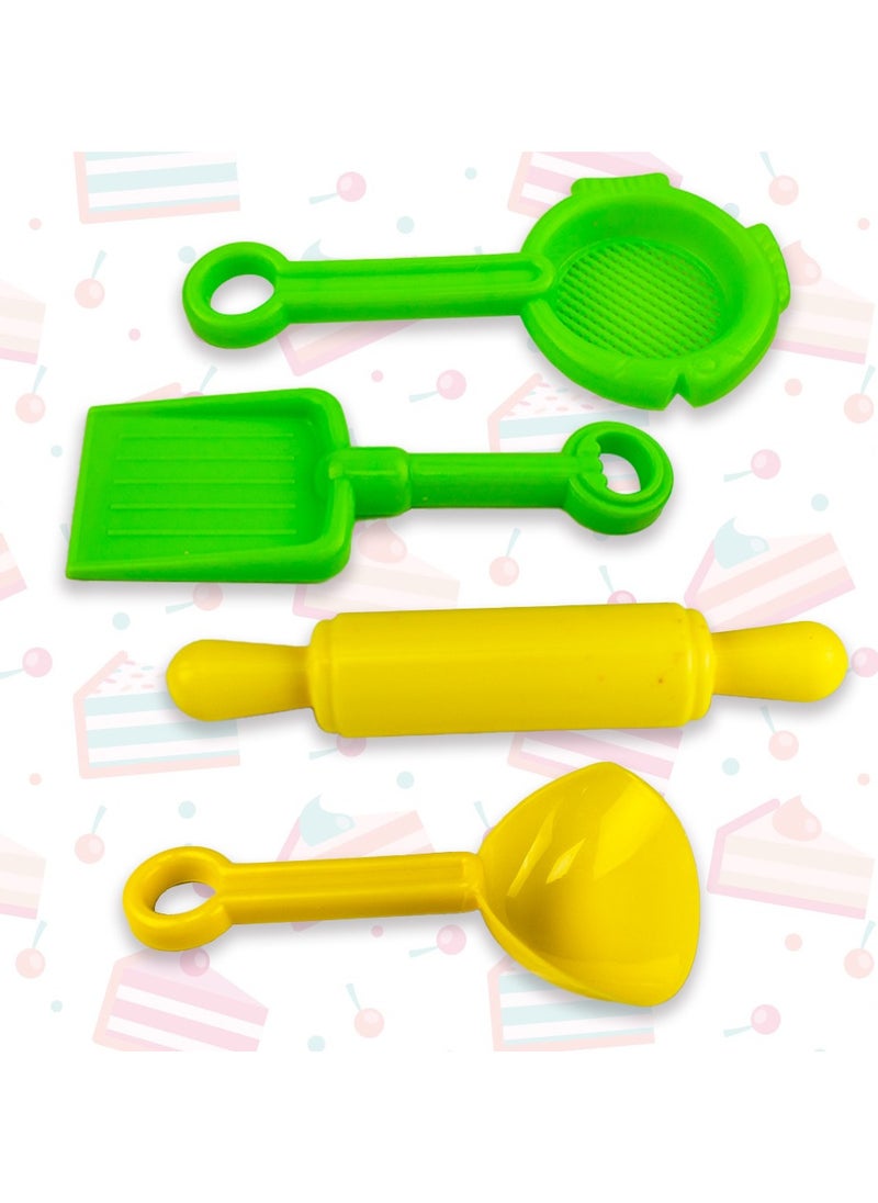UKR UKR Moldable Sensory Play Sand Set – Sweet Treats Sand Art Kit for Kids Age 3+, Non-Toxic Molding Sand, Creative Craft Play with Molds & Tools, Safe Sensory Development Toy for Toddlers, Fun Sand Cars Activity  - Image 3