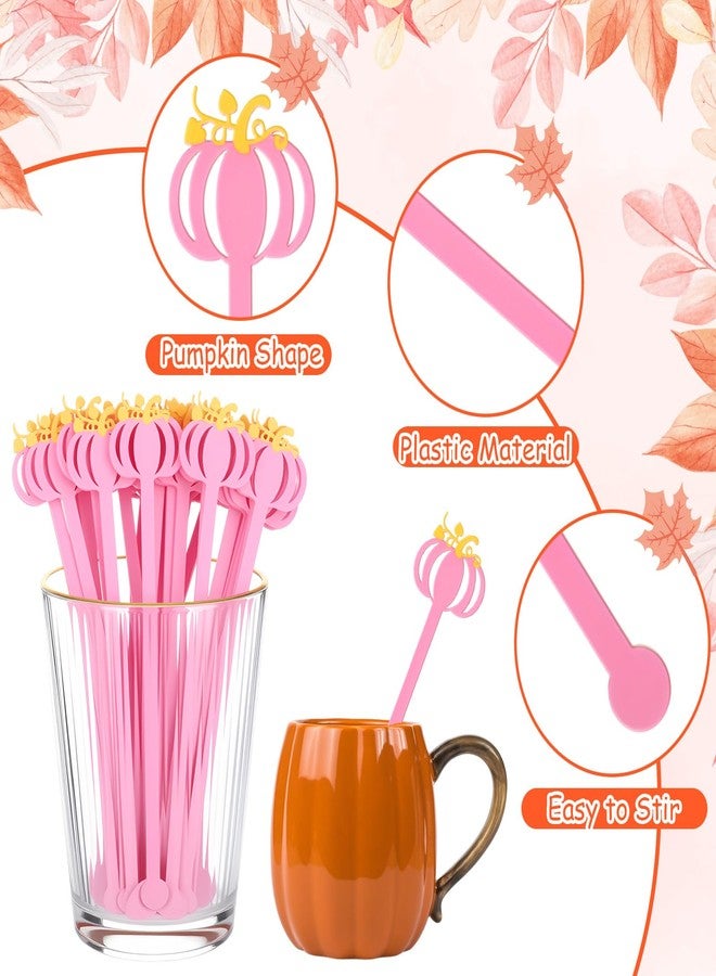 بوتشن مجموعة بوتشن من 30 قطعة من أعواد تقليب المشروبات على شكل يقطين، مصنوعة من البلاستيك، قابلة لإعادة الاستخدام، بطول 5.9 بوصة، مثالية لتحضير القهوة والكوكتيلات، وتزيين ركن الشاي والقهوة في الخريف. - Image 4