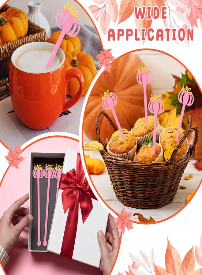 بوتشن مجموعة بوتشن من 30 قطعة من أعواد تقليب المشروبات على شكل يقطين، مصنوعة من البلاستيك، قابلة لإعادة الاستخدام، بطول 5.9 بوصة، مثالية لتحضير القهوة والكوكتيلات، وتزيين ركن الشاي والقهوة في الخريف. - Image 5