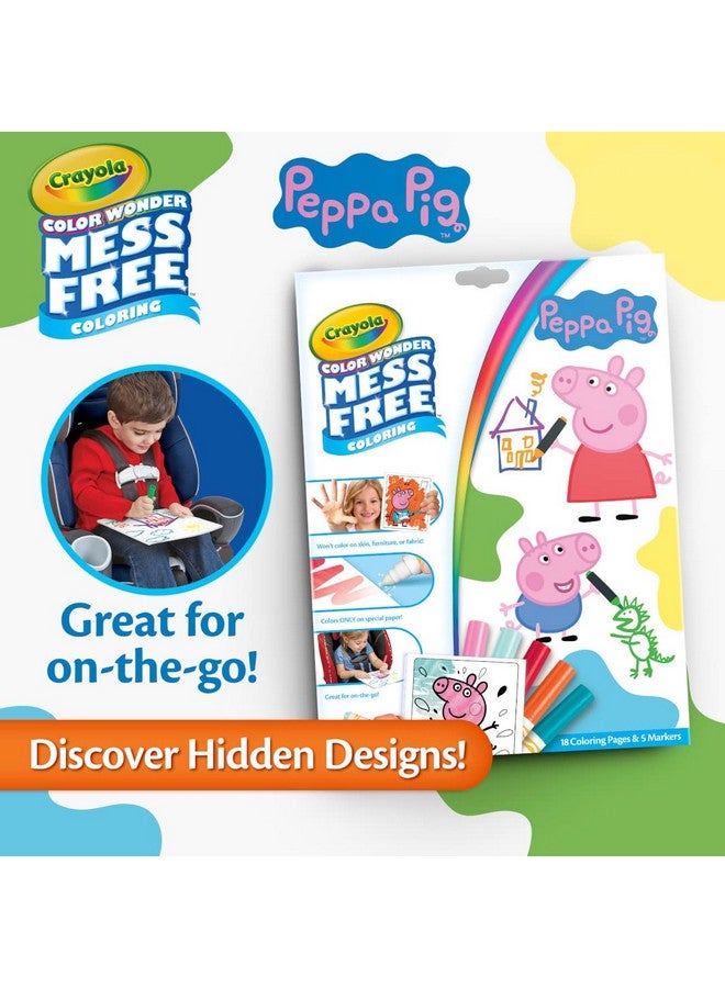 كرايولا مجموعة أنشطة تلوين بيبا بيغ من كرايولا، صفحات تلوين بيبا بيغ سهلة للأطفال الصغار، ألعاب بيبا بيغ، هدايا للأطفال الصغار - Image 4