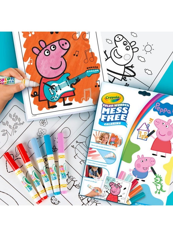 كرايولا مجموعة أنشطة تلوين بيبا بيغ من كرايولا، صفحات تلوين بيبا بيغ سهلة للأطفال الصغار، ألعاب بيبا بيغ، هدايا للأطفال الصغار - Image 3