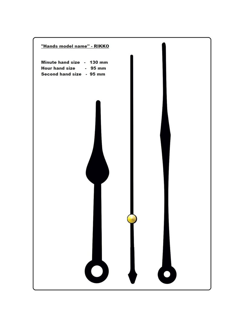 KEDAR KEDAR Ajanta Quartz Ortime Sweep Silent Movement Machine for Wall Clock with Fancy Needles Made in IndiaS062  - Image 2