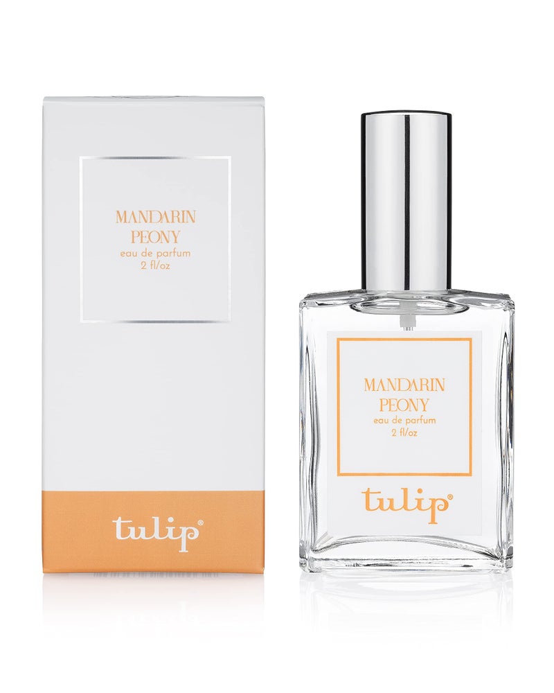 عطر توليب ماندارين بيوني  عطر زهور الحمضيات للنساء  بيوني ناعم  ماندارين عصير  ورد  عنبر  عطر نظيف نباتي مريح  2 أونصة سائلة