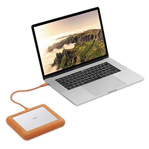 LaCie Rugged Raid Shuttle 8TB External Hard Drive Portable HDD - USB-C USB 3.0 Compatible, Drop Shock Dust Water Resistant, for Mac and PC Computer Desktop Laptop, 1 Mo Adobe CC (STHT8000800) - Image 2
