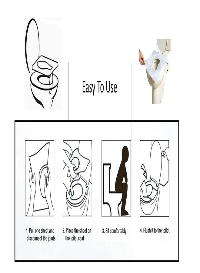 gypsy inc Gypsy Disposable Paper Toilet Seat Covers -75 Sheets (3 x 25) | Flushable & Nature Friendly | Travel Pack For Skin Protection In Unhygienic Public Toilets. - Image 5
