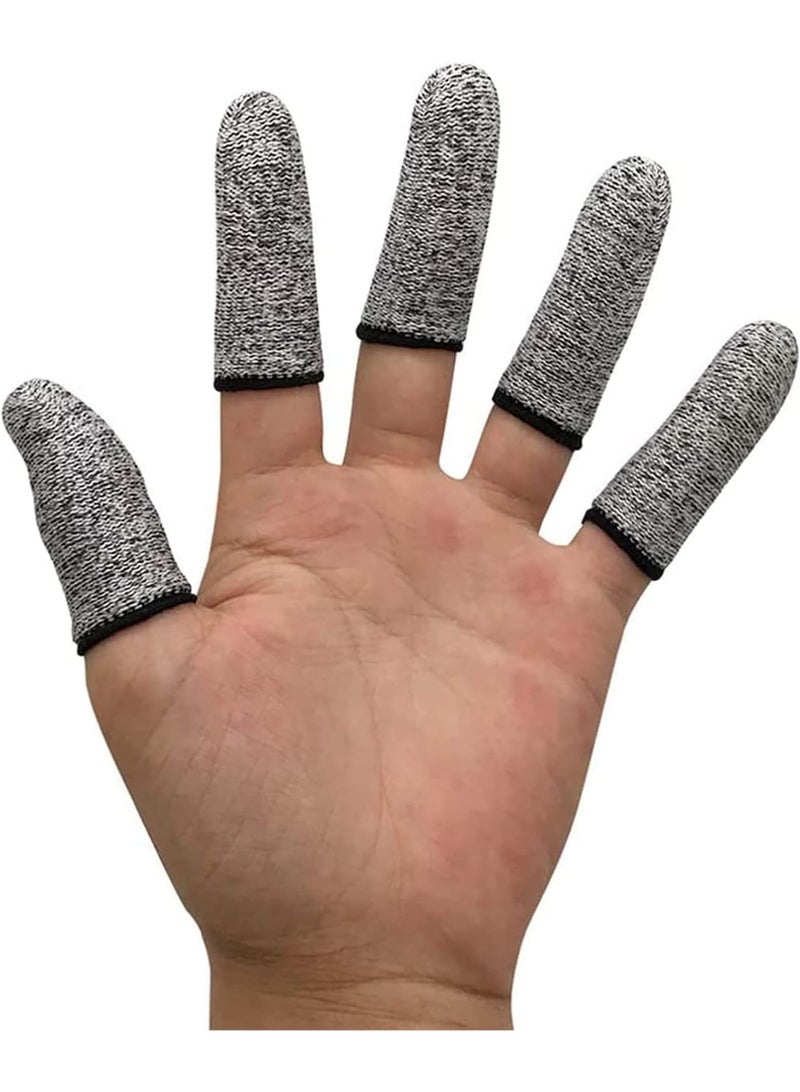 ChicAbode Finger Cots Cut Resistant Protector,6 Pcs Finger Covers for Cuts, Gloves Life Extender, Cut Resistant Finger Protectors for Kitchen, Work, Sculpture, Anti-Slip, Reusable - Image 1
