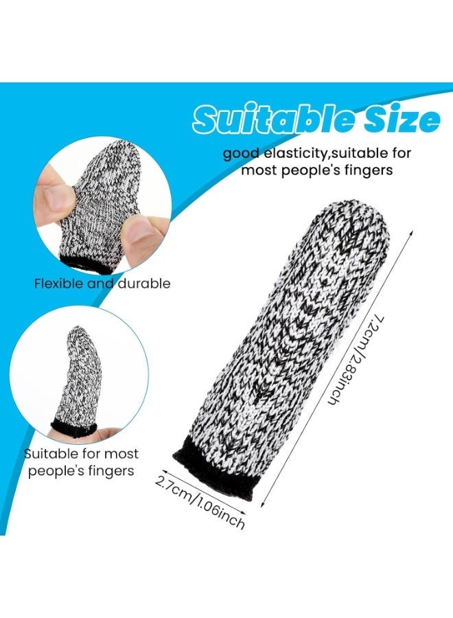 ChicAbode Finger Cots Cut Resistant Protector,6 Pcs Finger Covers for Cuts, Gloves Life Extender, Cut Resistant Finger Protectors for Kitchen, Work, Sculpture, Anti-Slip, Reusable - Image 2