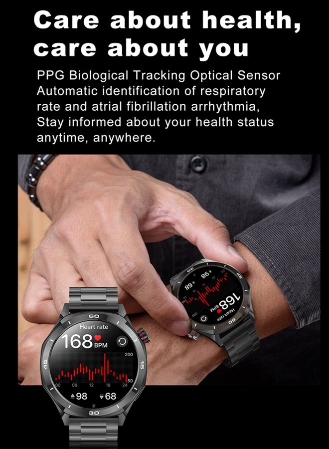 RollsTimi  Men's 1.52-Inch Smart Bluetooth Watch, Full-Screen Touch, Smartwatch , Sleep Monitoring, Multiple Sports Modes, RT-i129 - Image 5