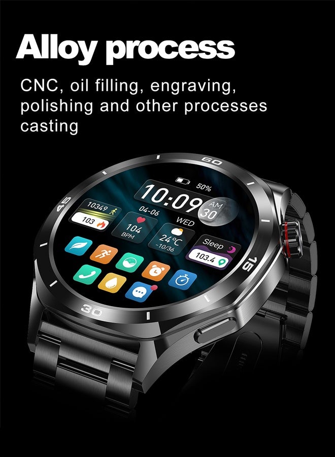 RollsTimi  Men's 1.52-Inch Smart Bluetooth Watch, Full-Screen Touch, Smartwatch , Sleep Monitoring, Multiple Sports Modes, RT-i129 - Image 3