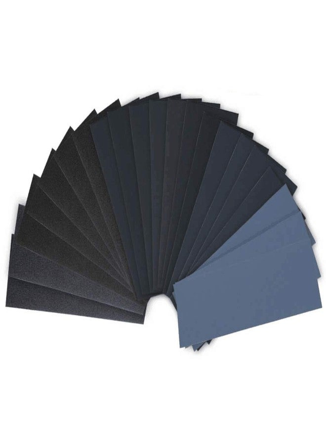 PAXCOO 28 Pcs 120 to 3000 Grit Wet Dry Sandpaper Assortment 9 * 3.6 Inches for Automotive Sanding - Image 1