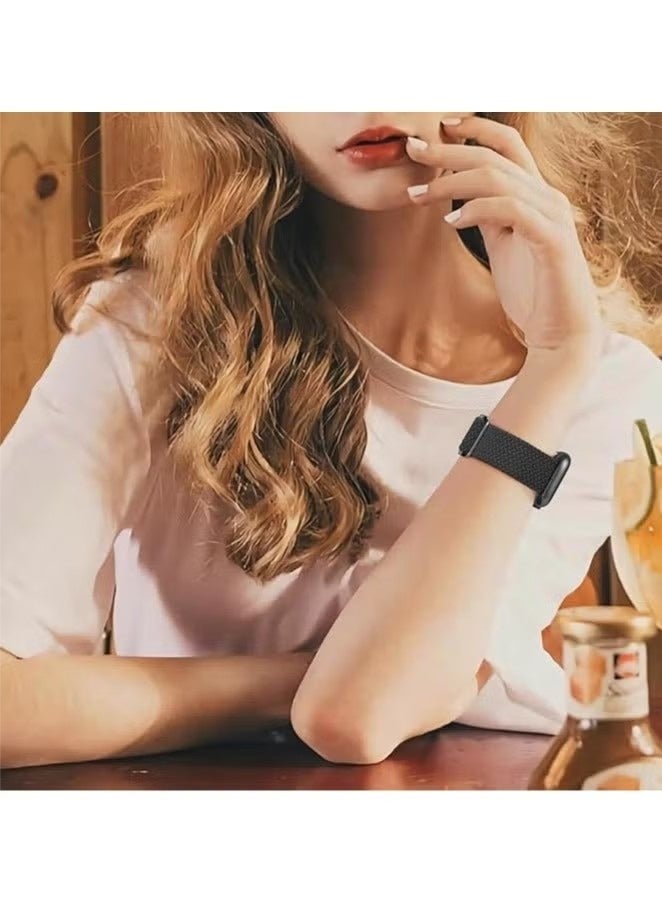 Braided Stretchy Strap Compatible for Apple Watch Band 44mm 45mm 46mm 49mm Elastic Nylon Sport Strap Wristband for Compatibility iWatch Series 11/10/9/8/7/6/5/4/Ultra/Ultra2/Ultra3/SE/SE1/SE2 - Image 5