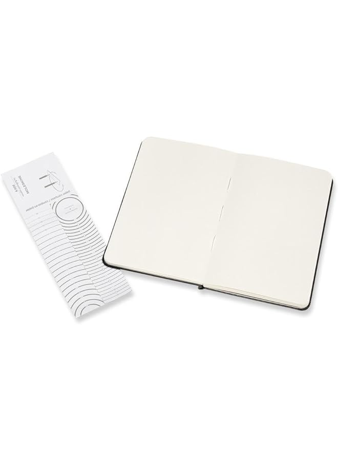 موليسكين دفتر ملاحظات فني مائي بغلاف صلب مقاس 3.5 بوصة × 5.5 بوصة، فارغ باللون الأسود، 60 صفحة - Image 3