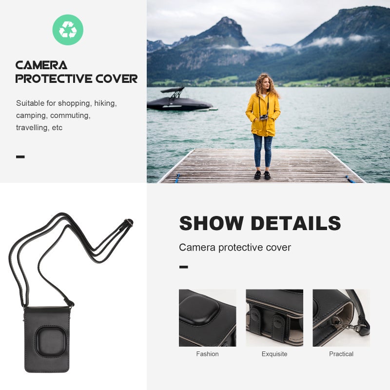 PU Leather Protective Camera Shoulder Bag Accessories Compatible for Mini - Image 3