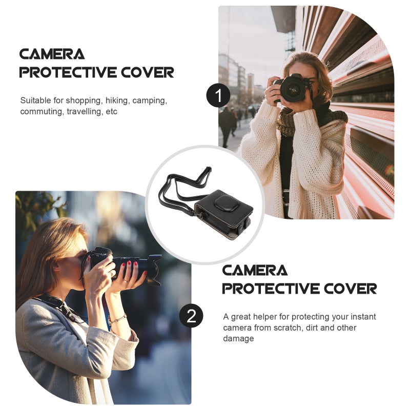 PU Leather Protective Camera Shoulder Bag Accessories Compatible for Mini - Image 5