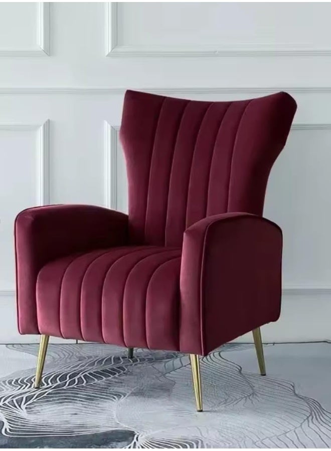 Modern Velvet Accent Chair - Image 1