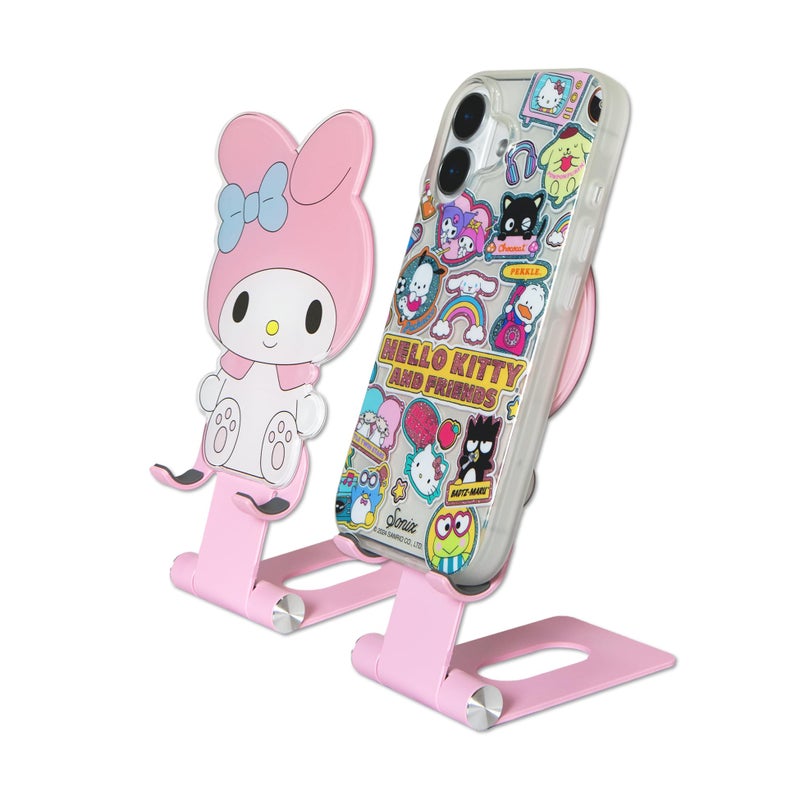 سونيكس x Sanrio Character Phone Stand | Adjustable Cell Phone Holder, Desk Stand, Dock | My Melody - Image 2