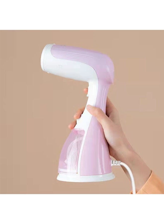 أوشن 300ml الملابس المحمولة الحديد البخار, قماش الحديد البخار, 30 ثانية سريعة الحرارة إزالة التجاعيد إزالة, 1500W الحديد البخار للسفر المنزلي, خفيفة الوزن, سهلة التشغيل (الوردي) - Image 3