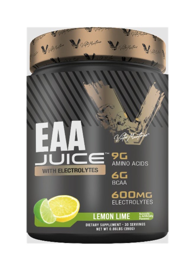 EAA Juice Essential Amino Acids Powder - Lemon Lime Flavor - 390g - for Performance & Recovery
