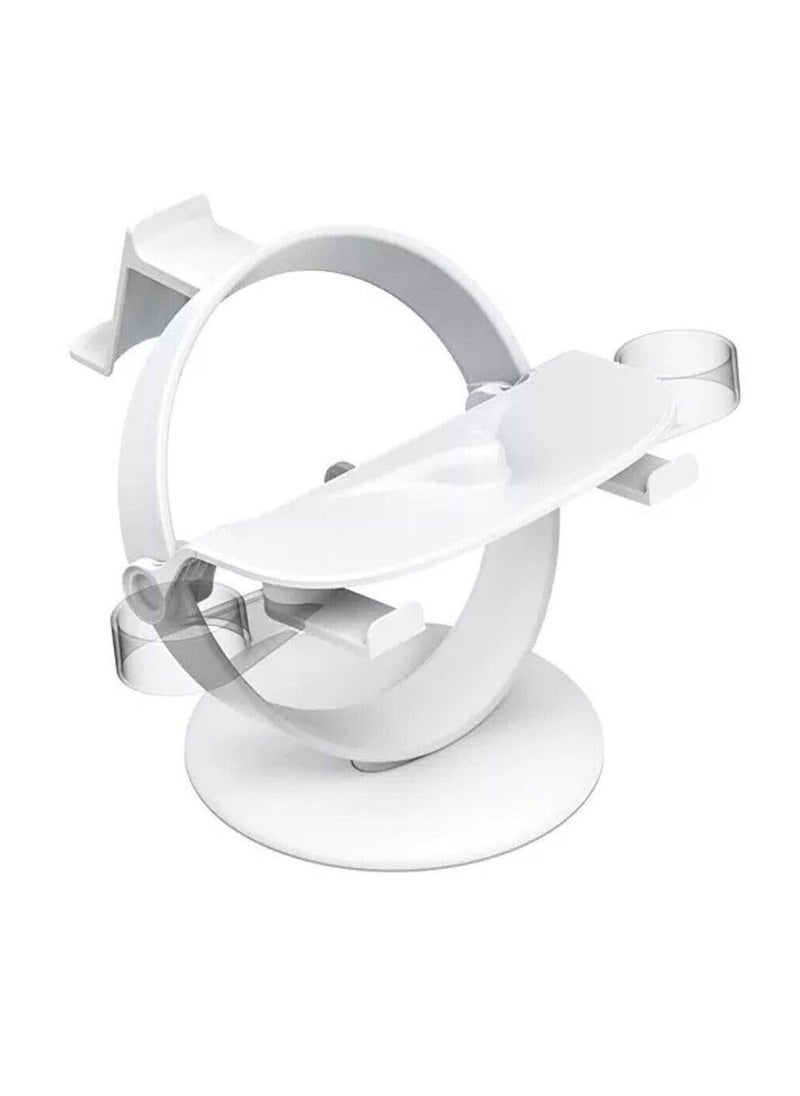 Generic - VR Headset Display Stand for Apple Vision Pro Stand Holder Compatible with Quest 3 2 Pico 3 Universal VR Headset Display Dock Stable Bracket Storage Round Base Durable Seamless - Image 1