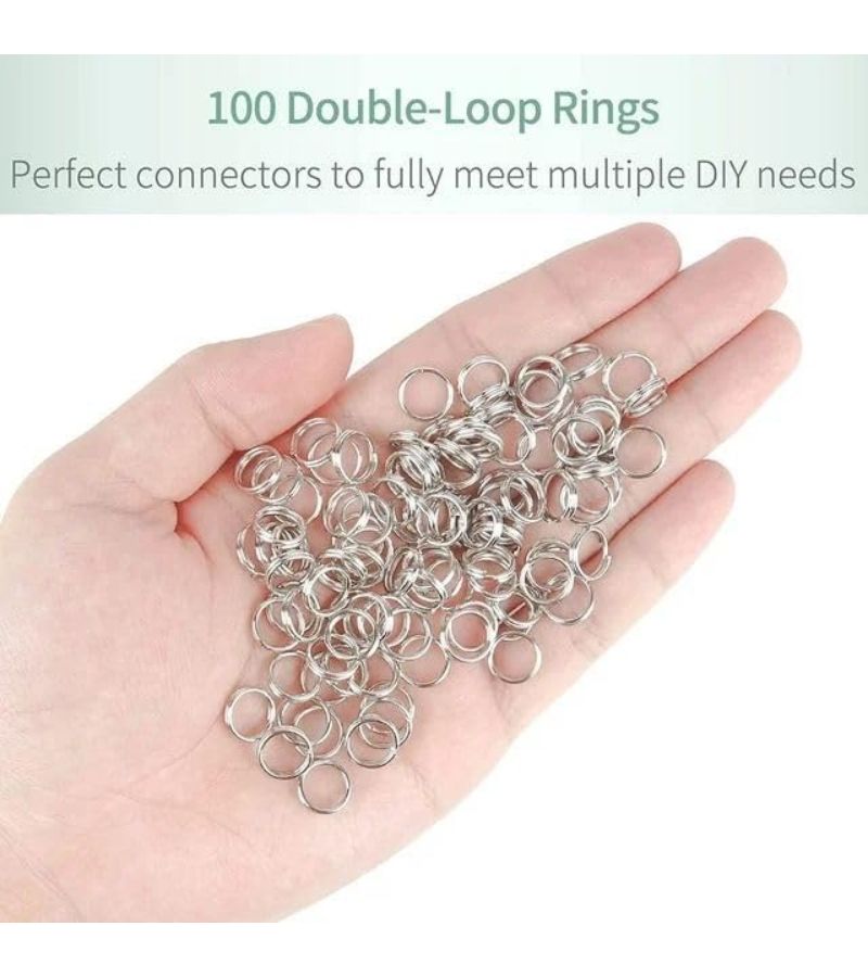 100 Pcs Mini Split Jump Ring With Double Loops Silvery Small Metal Ring Connector For Making - Image 5
