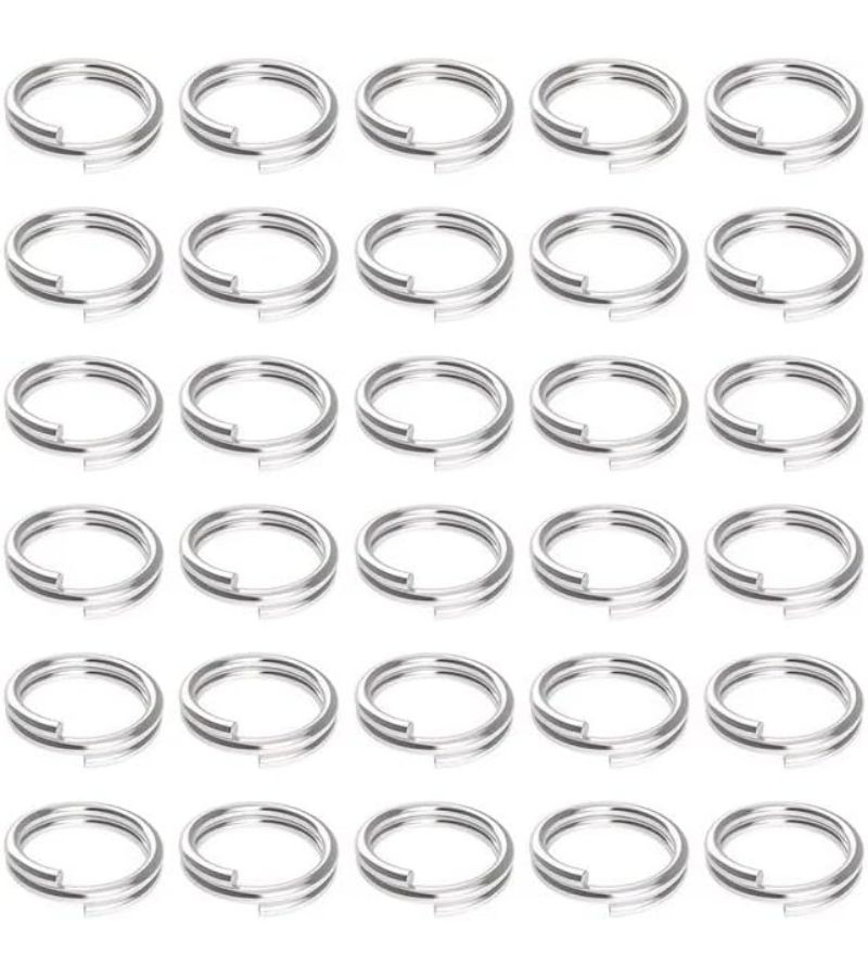 100 Pcs Mini Split Jump Ring With Double Loops Silvery Small Metal Ring Connector For Making - Image 3