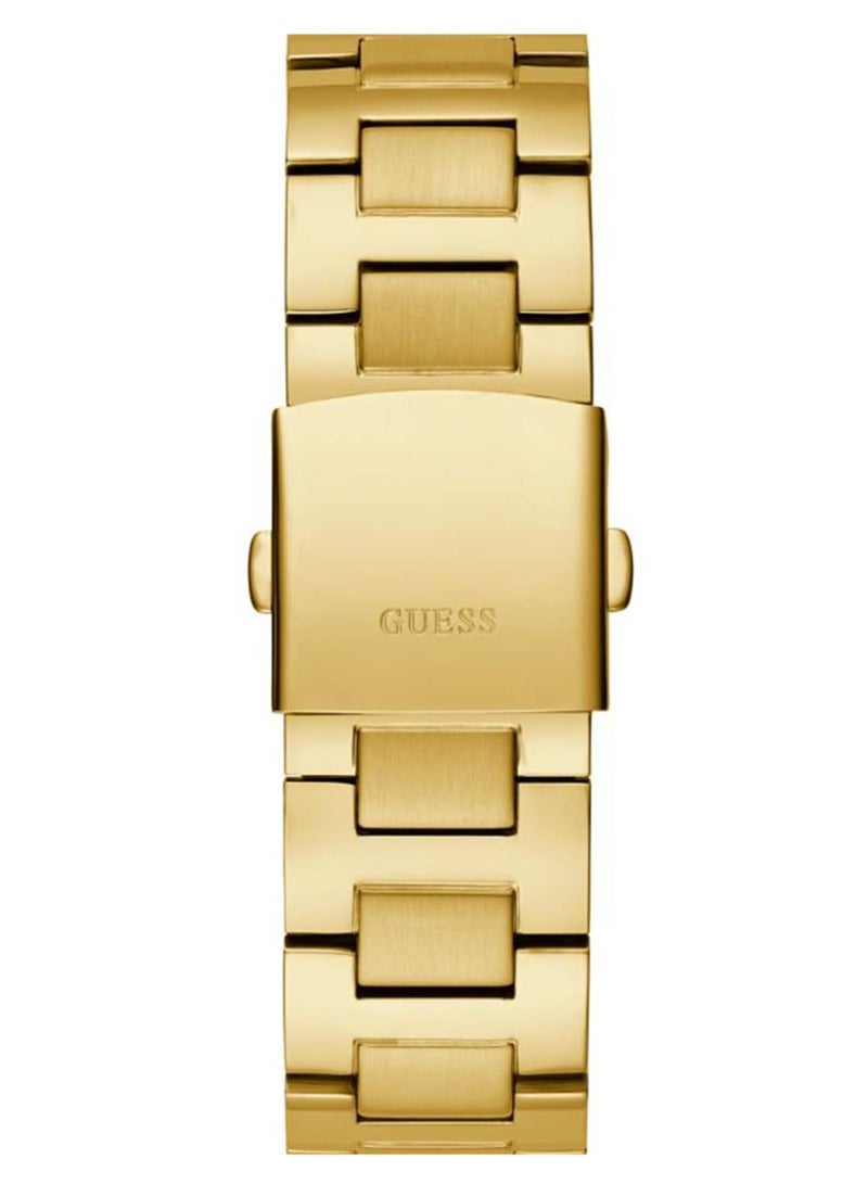 GUESS Men’s Empire Chronograph Gold Stainless Steel Watch GW0489G2 - 46mm - Image 3