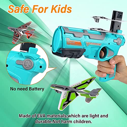 Niku Air Gun Toy with 4 Glider Aircraft Foam Bullets, Gun Toy Pistol for Boys Kids for Shooting | Best Gift for Boys Kids Children for Indoor & Outdoor Sports - Image 3