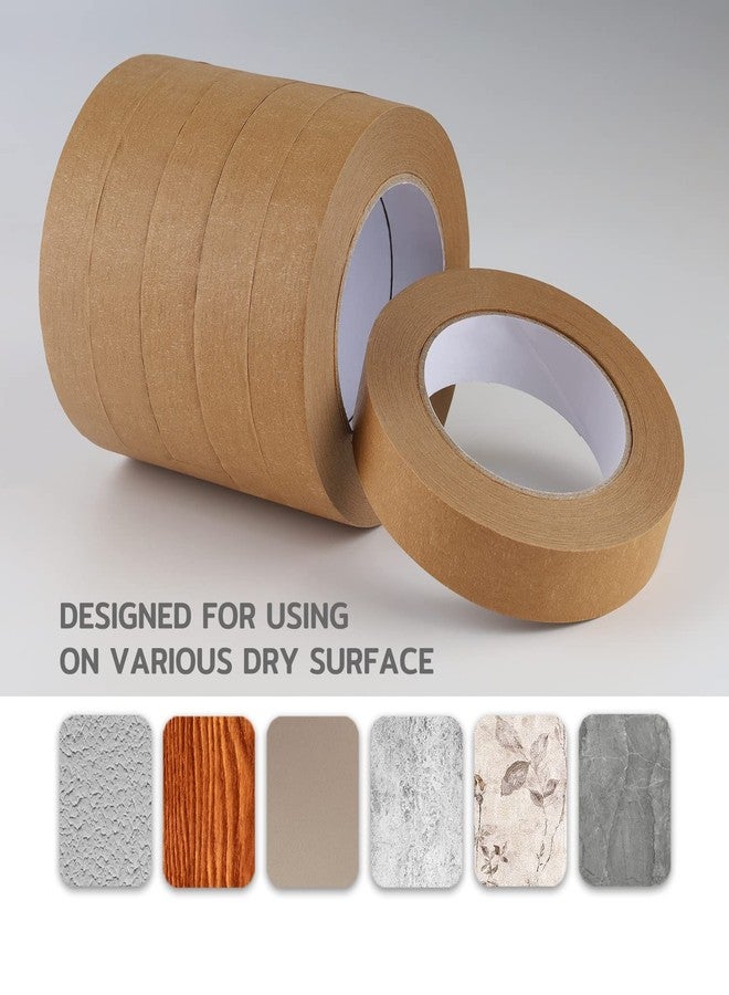 Lichamp 10 Pack Brown Painters Tape 1 inch, Medium Adhesive Brown Masking Tape Bulk Multi Pack, 1 inch x 55 Yards x 10 Rolls (550 Total Yards) - Image 5