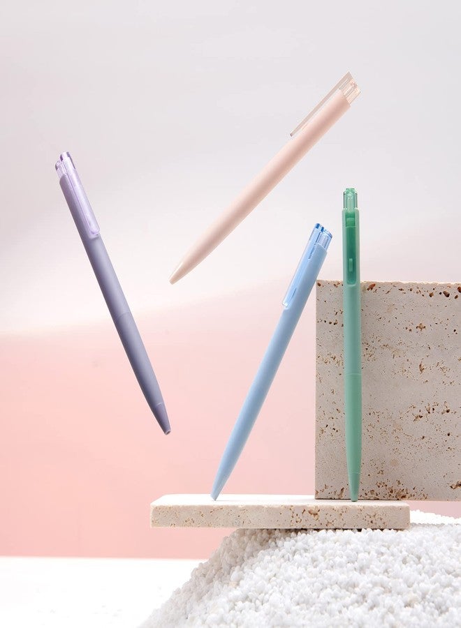 كاكو مجموعة أقلام حبر جاف قابلة للسحب من كاكو K7، 4 قطع، حبر أسود بالكامل، رأس رفيع 0.5 مم، ألوان زاهية - Image 3