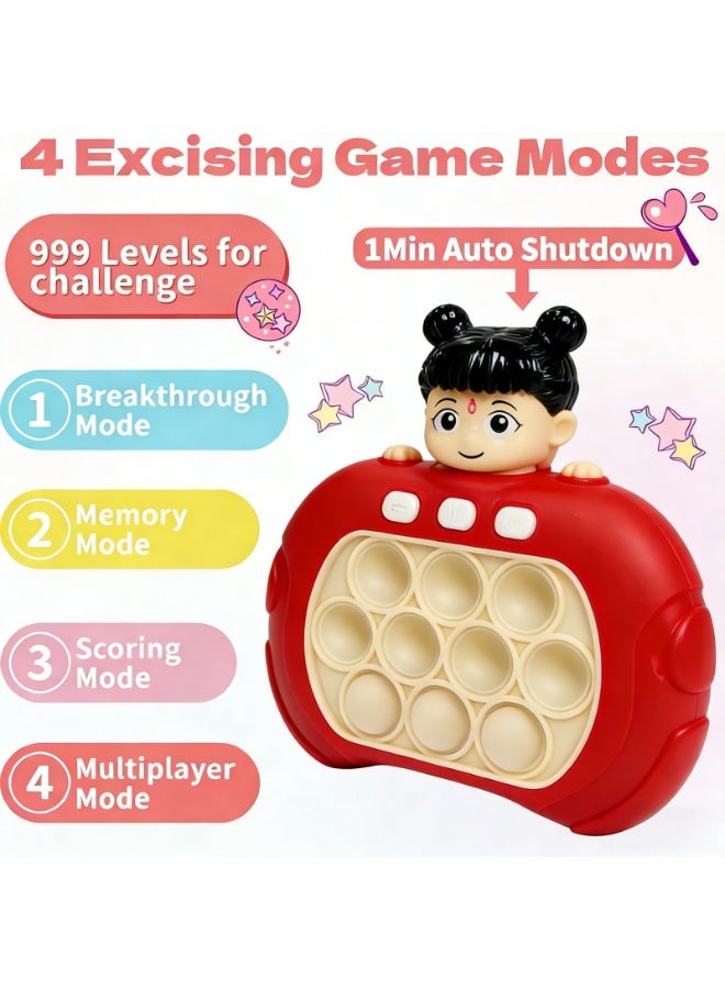 Pop Fidget Games for Kids, Handheld Quick Push Bubble Toy, Push Bubble Pop Puzzle Game, More Challenging Travel Portable Puzzle Game Machine for Kids Girl Boy Birthday Gift - Image 3