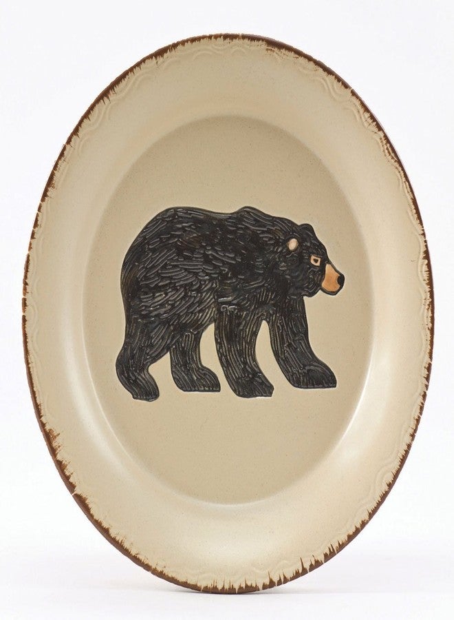 Park Designs Rustic Retreat Bear Salad Plates Set of 4 - Image 1