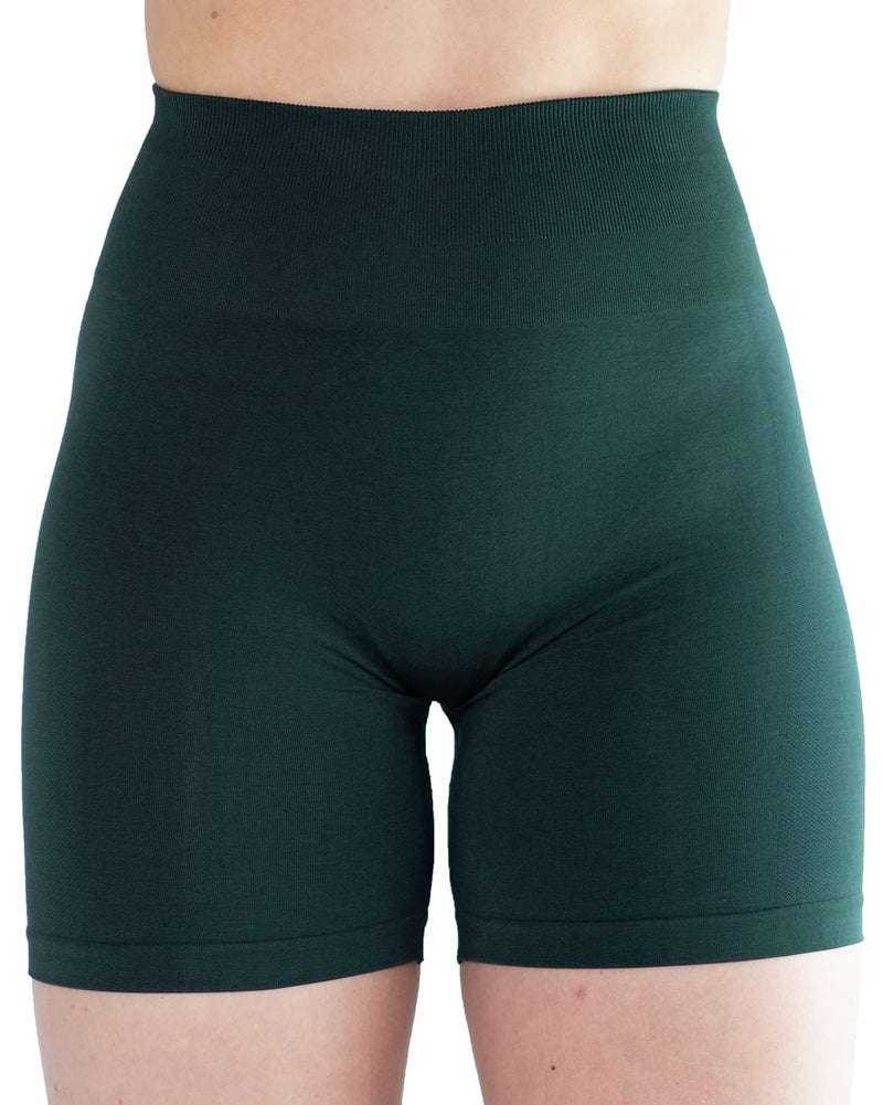 AUROLA Intensify Workout Shorts for Women Seamless Scrunch Short Gym Yoga Running Sport Active Exercise Fitness Shorts(S,Ponderosa Green) - Image 1