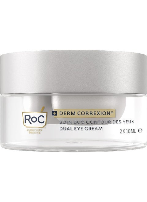 - Derm Correxion Dual Eye Cream - Advanced Retinol Peptides - Hypoallergenic - Firms And Visibly Reduces Fine Lines - 10Ml