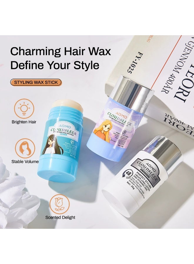 أ.د.م.د.م.د عصا شمع الشعر، ثبات قوي وطويل الأمد، شمع تصفيف غير دهني للشعر المتطاير والمجعد - Image 2