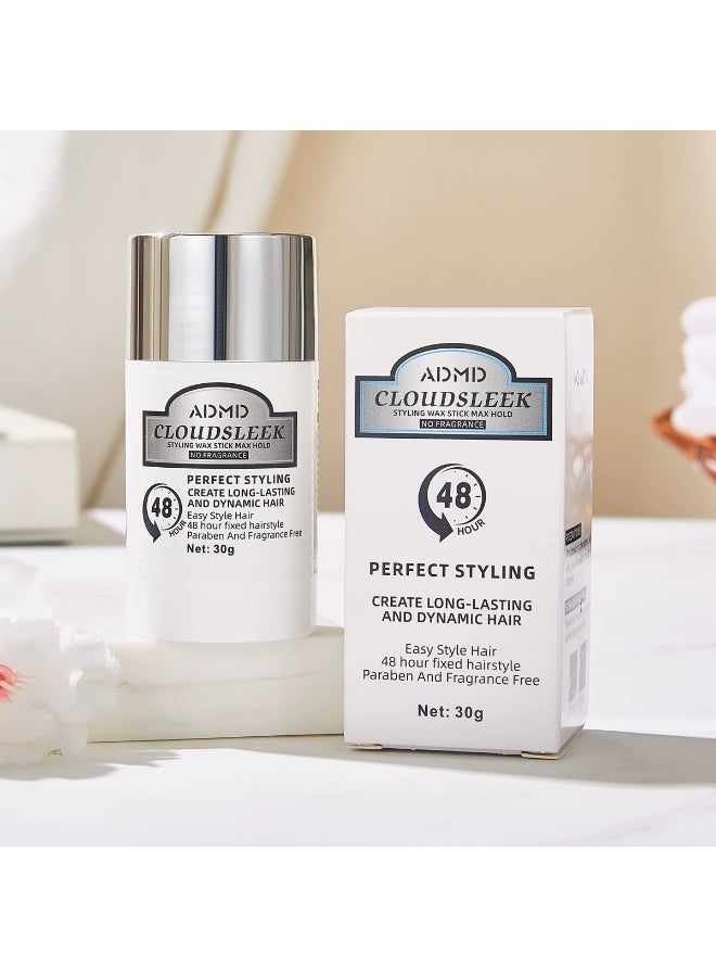 أ.د.م.د.م.د عصا شمع الشعر، ثبات قوي وطويل الأمد، شمع تصفيف غير دهني للشعر المتطاير والمجعد - Image 1