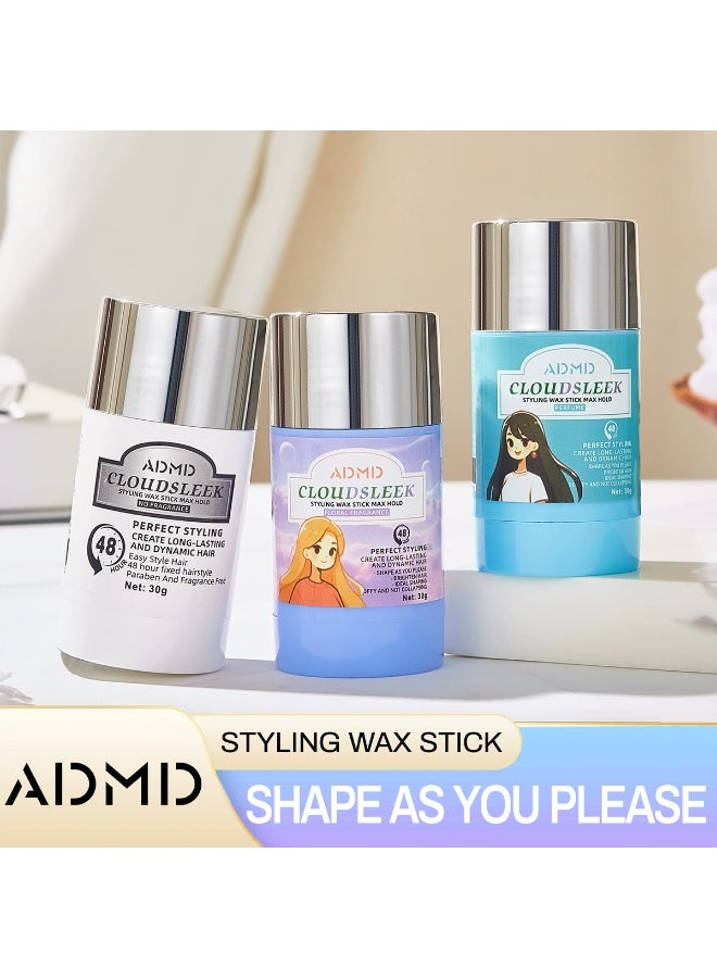 أ.د.م.د.م.د عصا شمع الشعر، ثبات قوي وطويل الأمد، شمع تصفيف غير دهني للشعر المتطاير والمجعد - Image 3