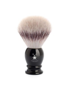 Muhle Classic Black Large Silvertip Fiber Shaving Brush - Synthetic Luxury Shave Brush For Men, Rich Lather  - Image 1