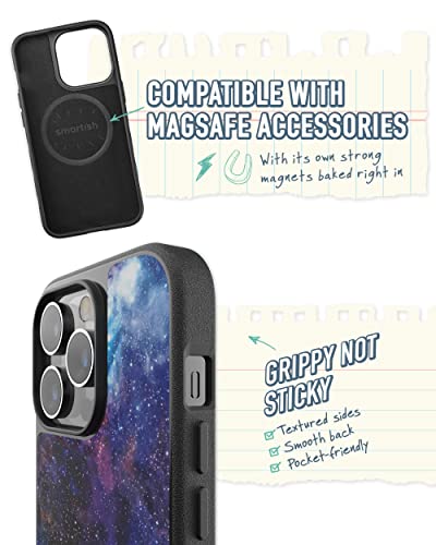 Smartish iPhone 14 Pro Slim Case Gripmunk Compatible with MagSafe Lightweight Protective Thin Grip Cover with Microfiber Lining Spaced Out - Image 3