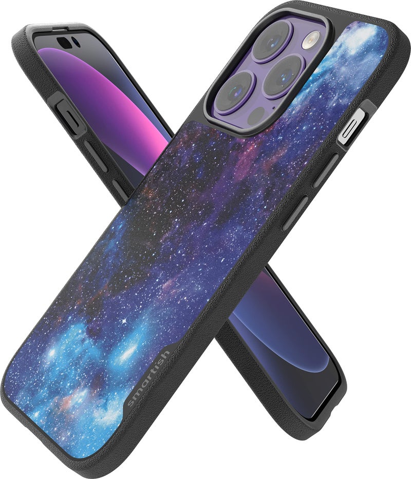 Smartish iPhone 14 Pro Slim Case Gripmunk Compatible with MagSafe Lightweight Protective Thin Grip Cover with Microfiber Lining Spaced Out - Image 2