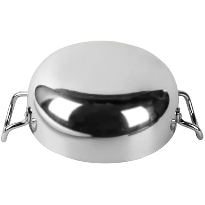 Kitchenmark 3Pc Aluminum Woks Deep Kadai Set 17Cm 19Cm 21Cm  Mirror Polished - Image 4