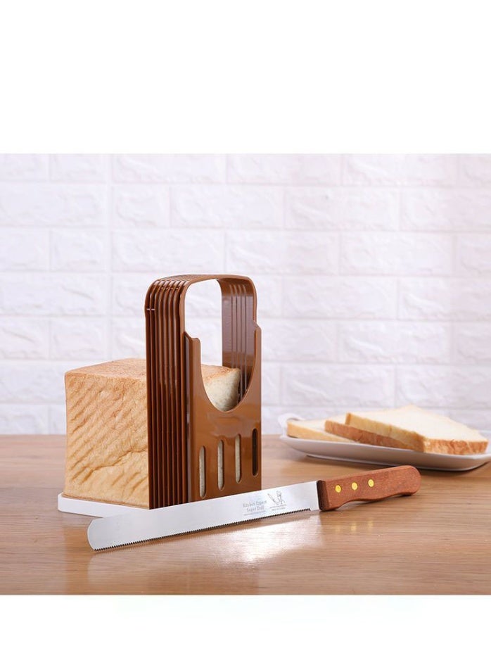 general Mini Bread Slicer, Foldable Adjustable Bread Slicer, Sandwich Bread Cutter Toast Cutter - Image 2
