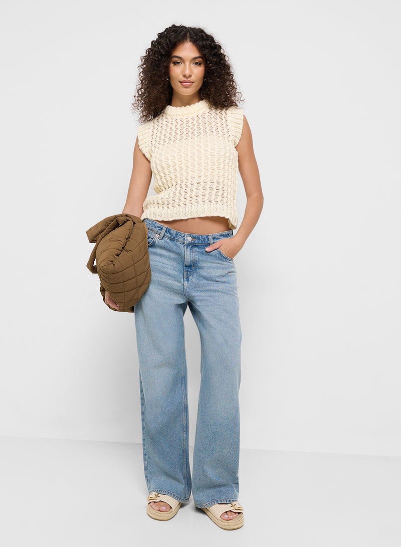Ginger Knitted Crochet Vest  - Image 4