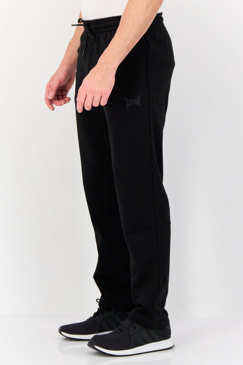 TapouT Men Sportswear Fit Brand Logo Outdoor Sweatpants, Black  - Image 2