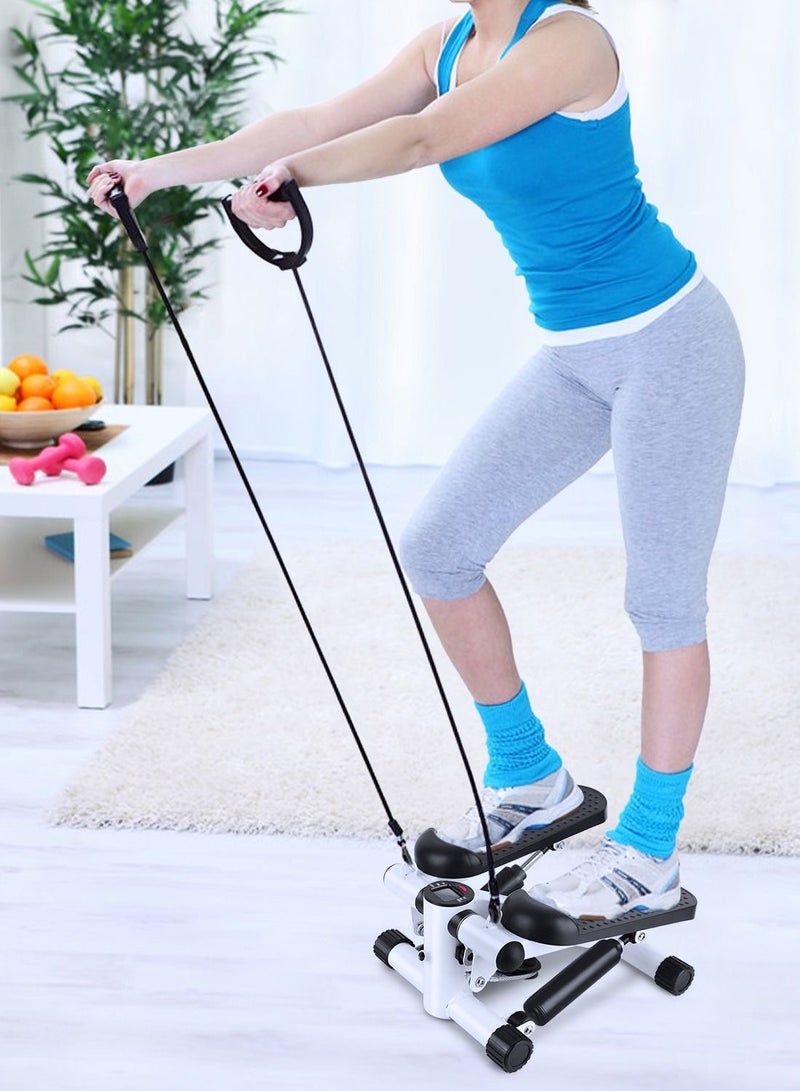 DubaiGallery Mini Stepper Fitness Anti Slip Machine with Resistance Bands for Home Exercise - Image 4