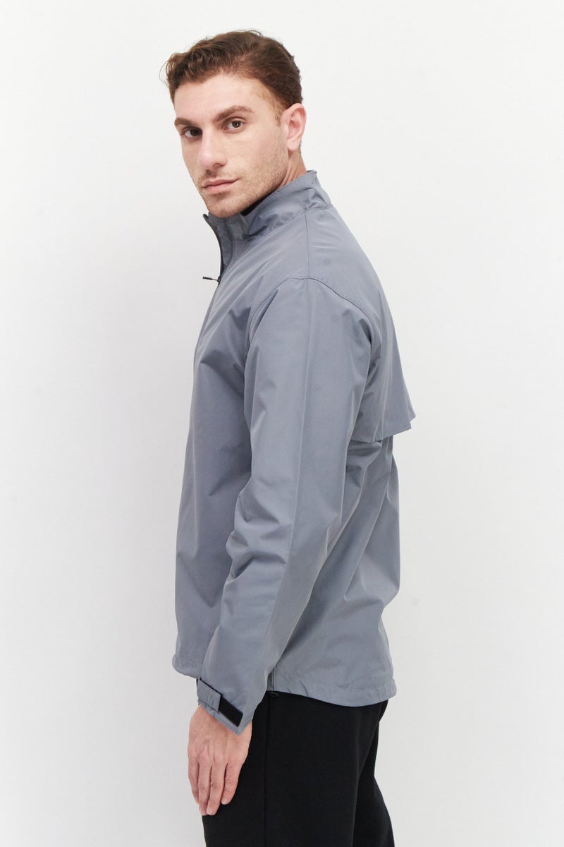 New Balance Men Sportswear Fit Rezist Outdoor Jacket, Grey - Image 3