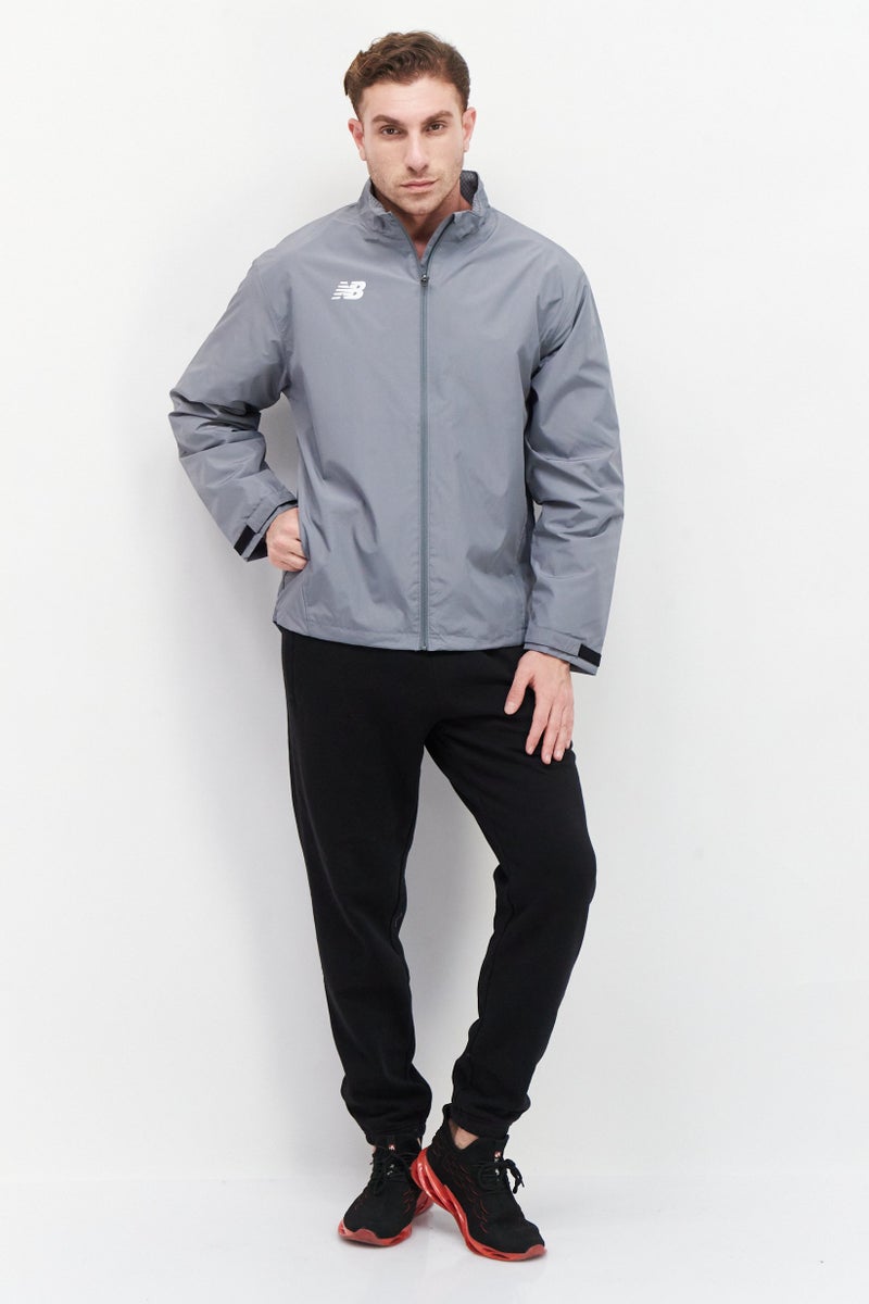New Balance Men Sportswear Fit Rezist Outdoor Jacket, Grey - Image 2
