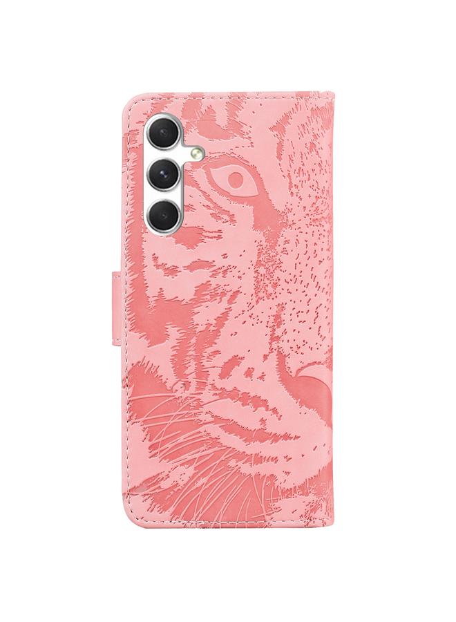 S-TOP Case For Samsung Galaxy S25+ 5G Tiger Embossing Pattern Flip Leather Phone Case - Image 4