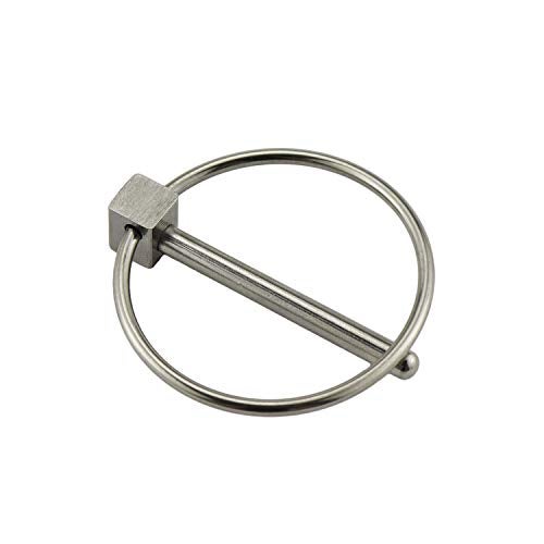 NRC&XRC Stainless Steel 316 Lynch pins Linch Pin Dia 4.3mm(3/16in) x L 43mm(1-2/3in) with Ring 6pcs - Image 5