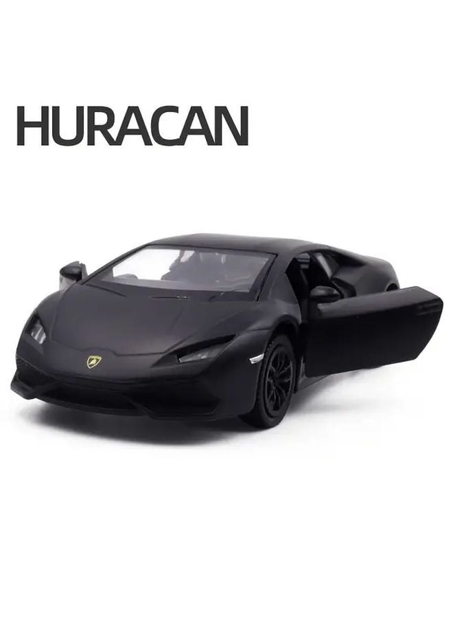 Black Lamborghini Pull Back Alloy Sports Car Model Toy Collection Gift - Image 2
